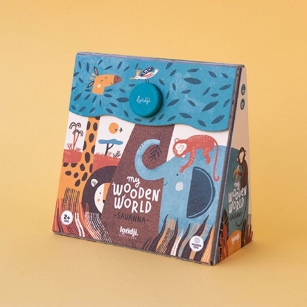 Wooden World Savanna 積木玩具擺設 Londji