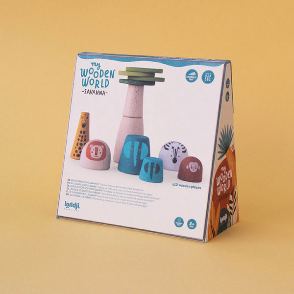 Wooden World Savanna 積木玩具擺設 Londji