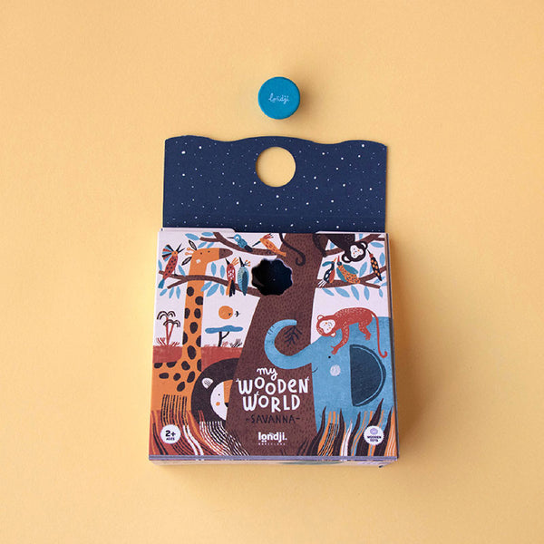 Wooden World Savanna 積木玩具擺設 Londji