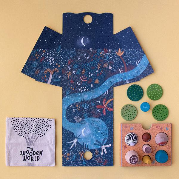 Wooden World Savanna 積木玩具擺設 Londji