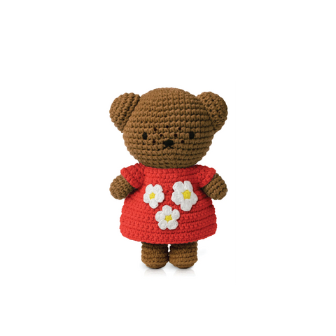 Barbara Birthday Celebration Dress Red 手工鈎編公仔