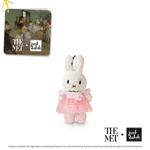 Miffy And Her Degas Outfit Keychain 手工鈎編公仔鑰匙圈
