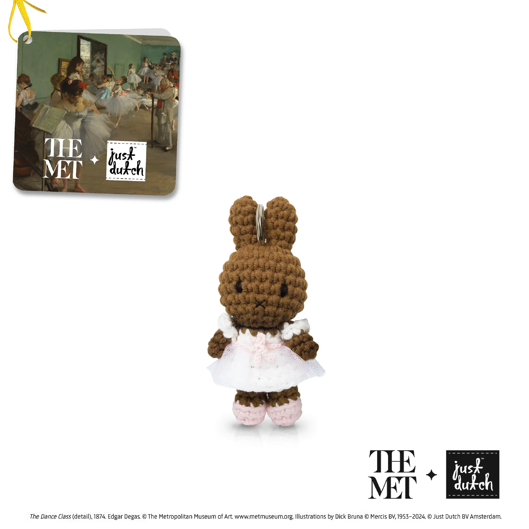 Melanie And Her Degas Outfit Keychain 手工鈎編公仔鑰匙圈