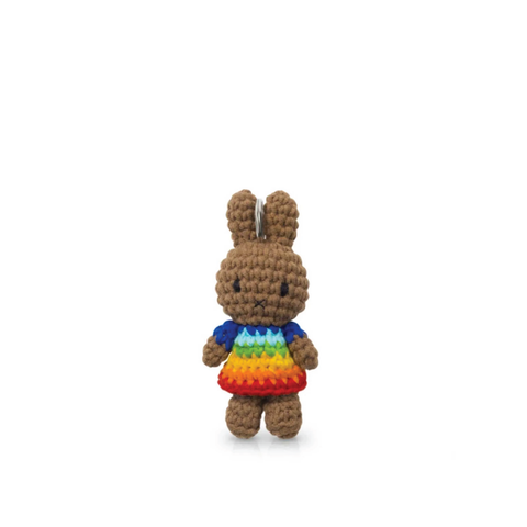 Melanie Handmade Key Hanger - Rainbow 手工鈎編公仔鑰匙圈