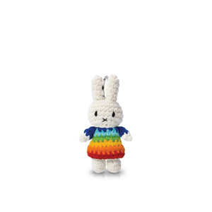 Miffy Handmade Key Hanger - Rainbow 手工鈎編公仔鑰匙圈