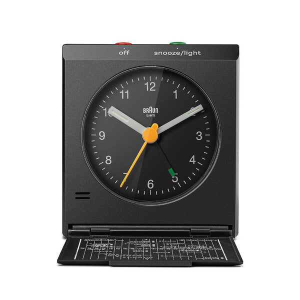 BC05 Braun Travel Analogue Alarm Clock 黑色