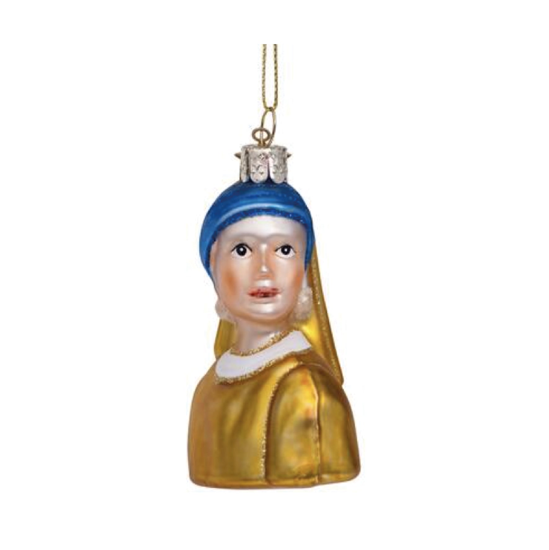 Girl With A Pearl Earring Vermeer Ornament Glass 玻璃聖誕掛飾