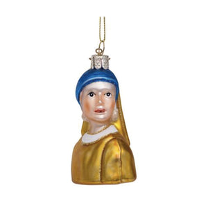 Girl With A Pearl Earring Vermeer Ornament Glass 玻璃掛飾
