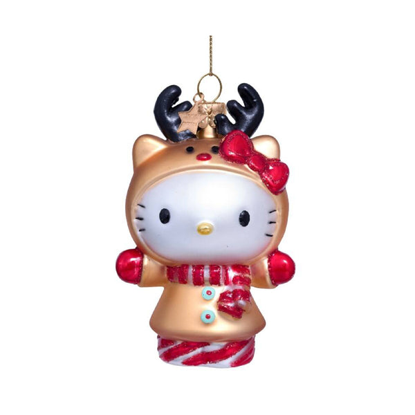 Hello Kitty Reindeer Ornament Glass 玻璃掛飾