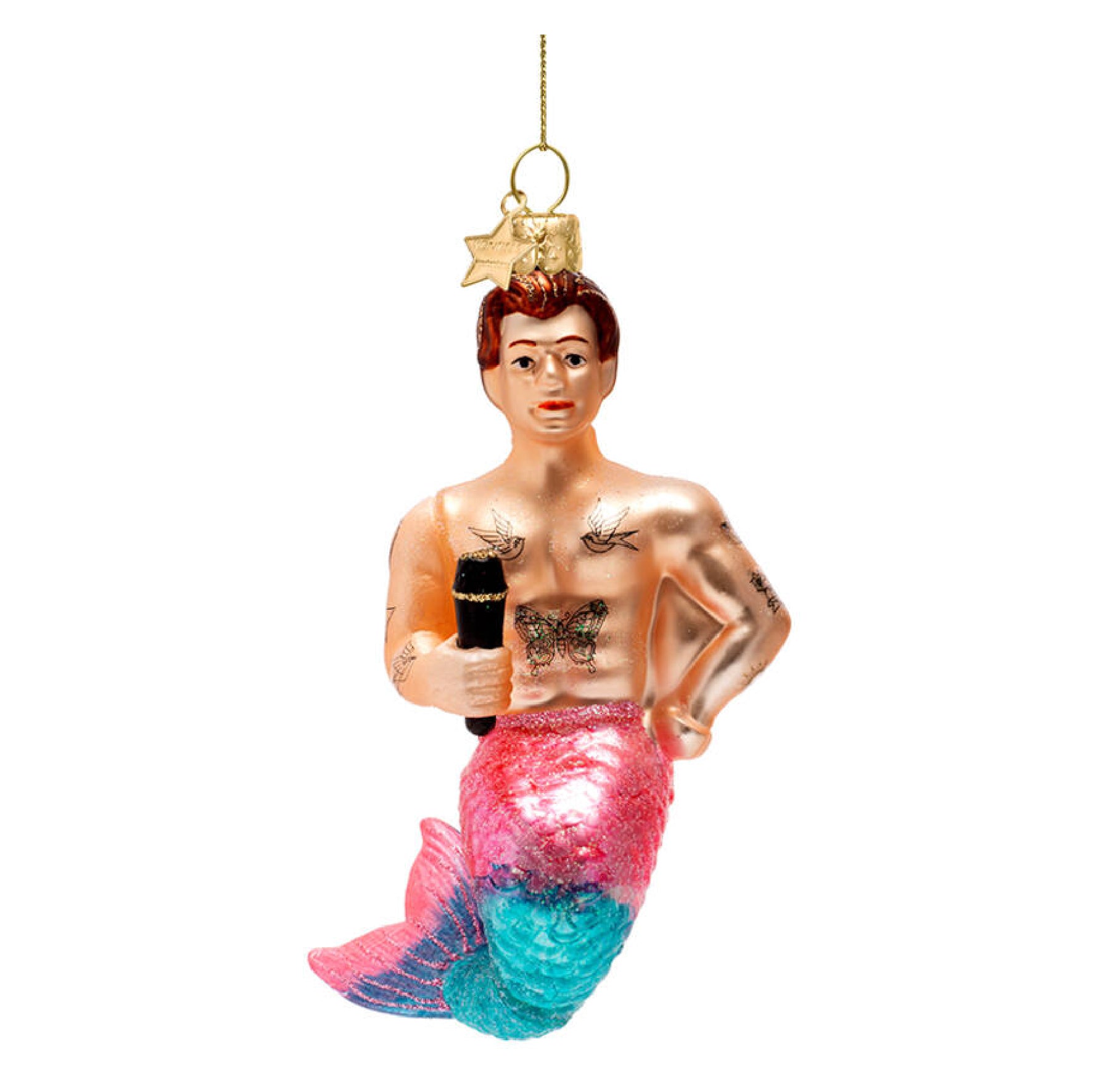 Merman Ornament Glass 玻璃掛飾