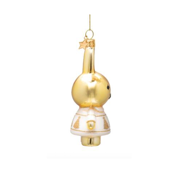 Miffy Gold Xmas Tree Dress Ornament Glass 玻璃掛飾