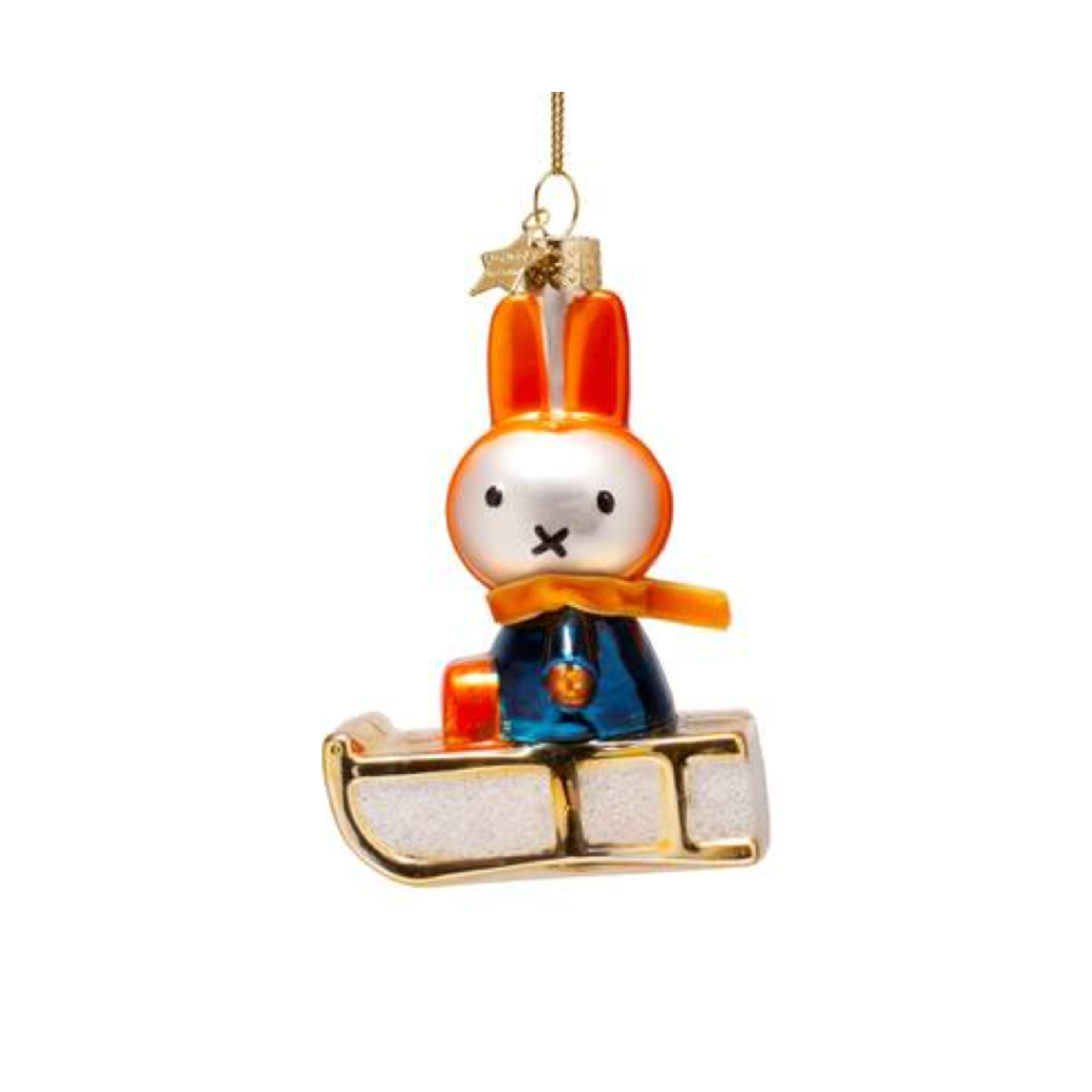 Miffy On Sleigh Ornament Glass 玻璃掛飾