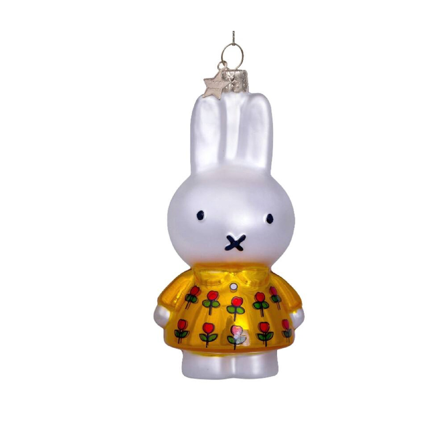 Miffy Yellow Dress Tulips Ornament Glass 玻璃掛飾