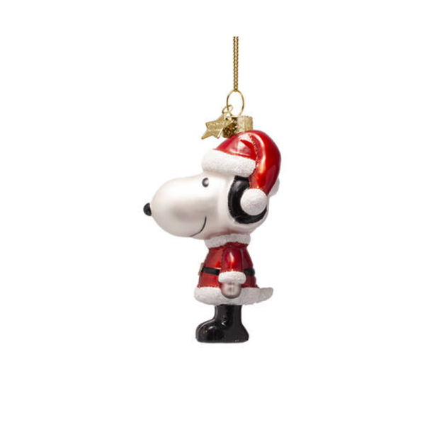 Snoopy Christmas Outfit Ornament Glass 玻璃掛飾