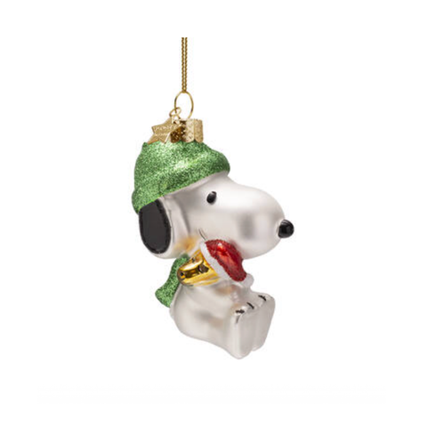 Snoopy Woodstock Ornament Glass 玻璃掛飾