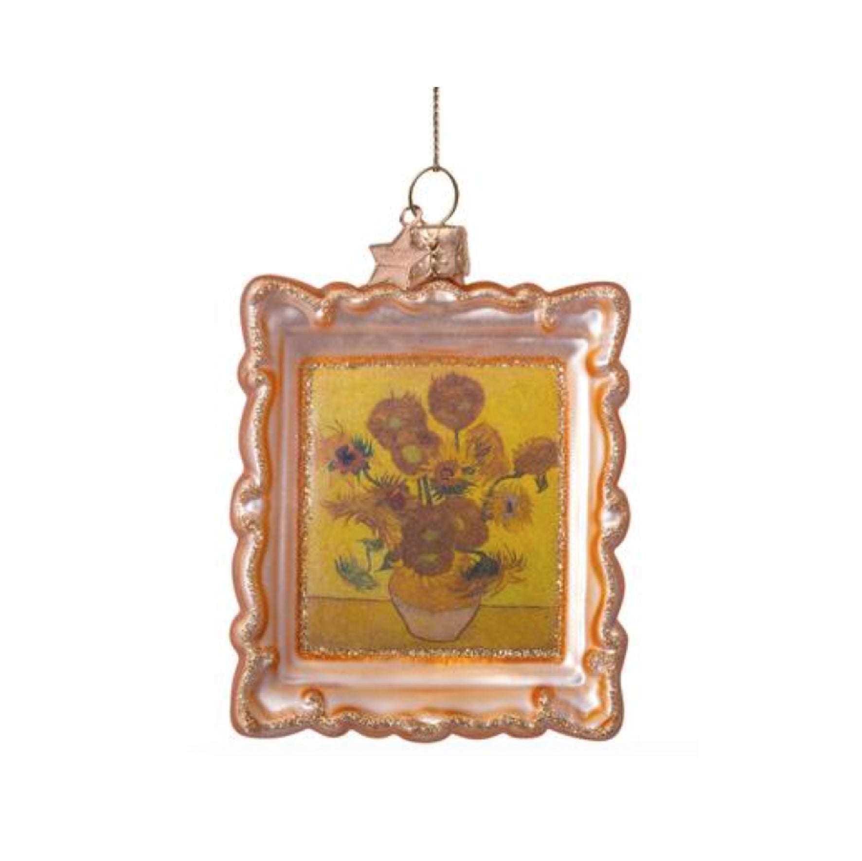 Van Gogh Frame Sunflower Ornament Glass 玻璃掛飾