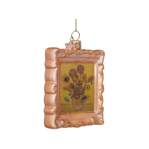 Van Gogh Frame Sunflower Ornament Glass 玻璃掛飾