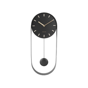 Wall Clock Pendulum Charm - Black 搖擺掛鐘 Karlsson