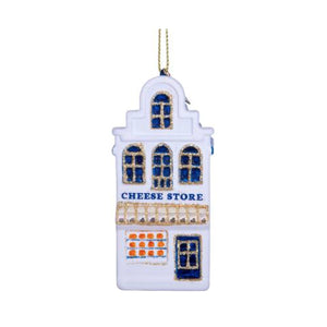 White Canal House Cheese Store Ornament Glass 玻璃掛飾