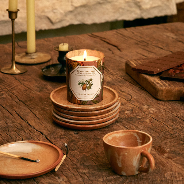 Benzoin and Cacao Scented Candle