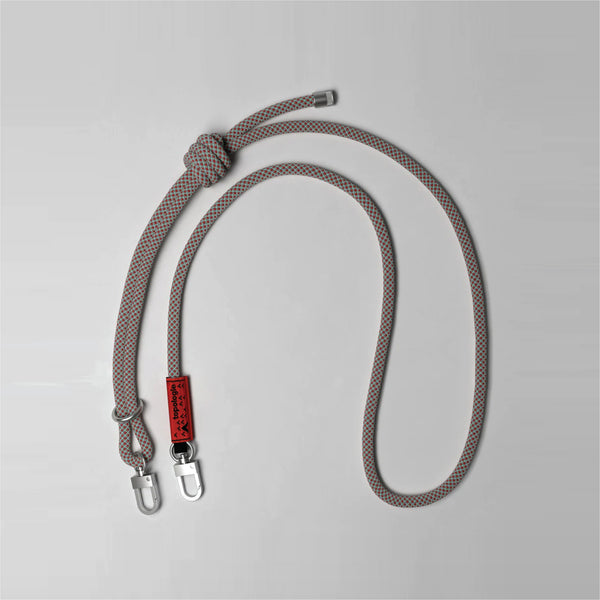 8.0mm Rope - Grey Red Blue Lattice 肩帶 Topologie