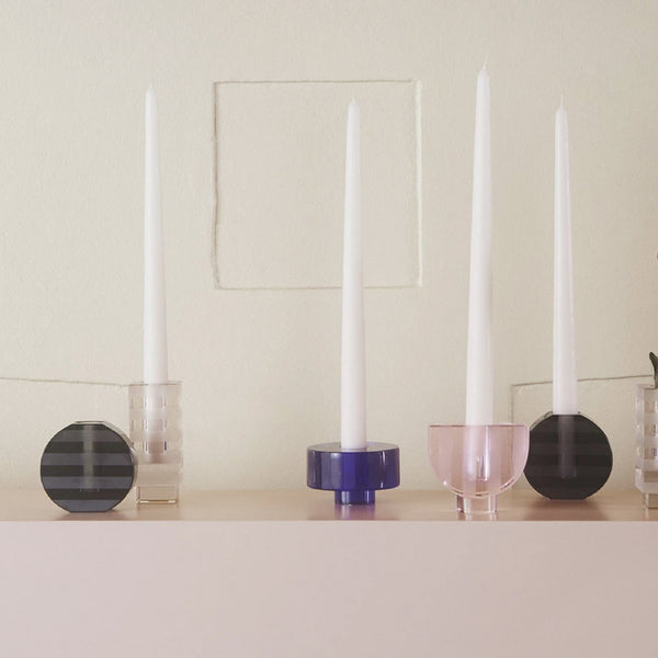 OYOY Graphic Candle Holder - Anthracite