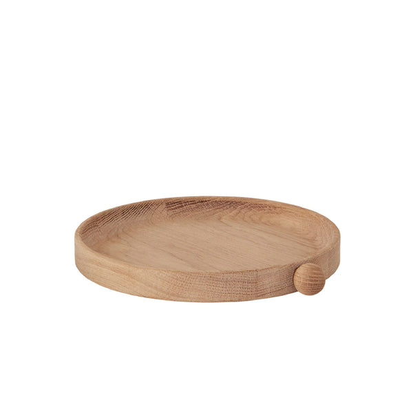 Inka Wood Tray Round - Small Nature 橡木 托盤 OYOY
