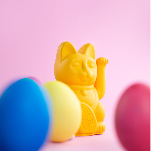 Lucky Cat Mini Deep Yellow MANEKI NEKO by Donkey