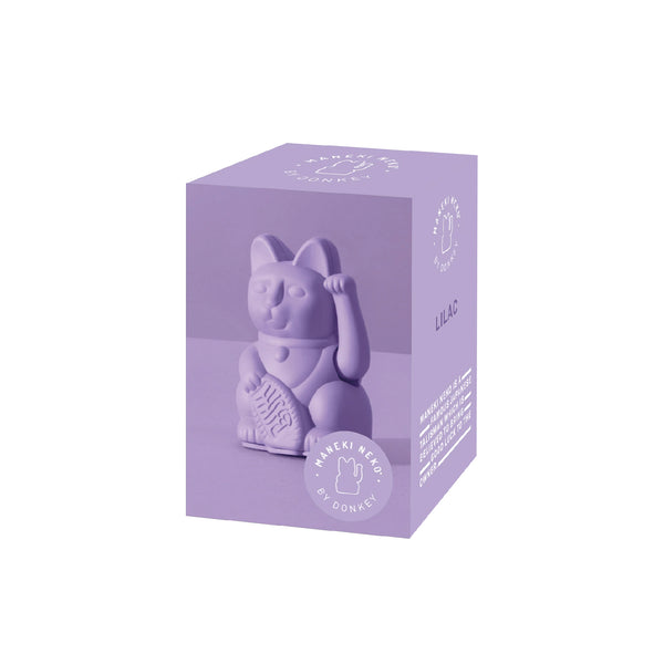 Lucky Cat - Mini Lilac 紫丁香色迷你 幸運招財貓 MANEKI NEKO by Donkey