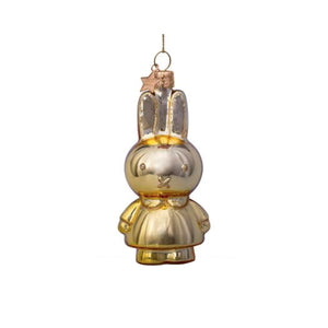 Miffy Allover Shiny Gold Ornament Glass 玻璃聖誕掛飾