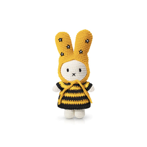 Miffy Bumble Bee Dress With Flower Hat 手工鈎編公仔 Just Dutch