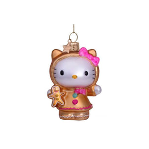 Ornament Glass Hello Kitty Gingerbread 玻璃聖誕掛飾 Vondels