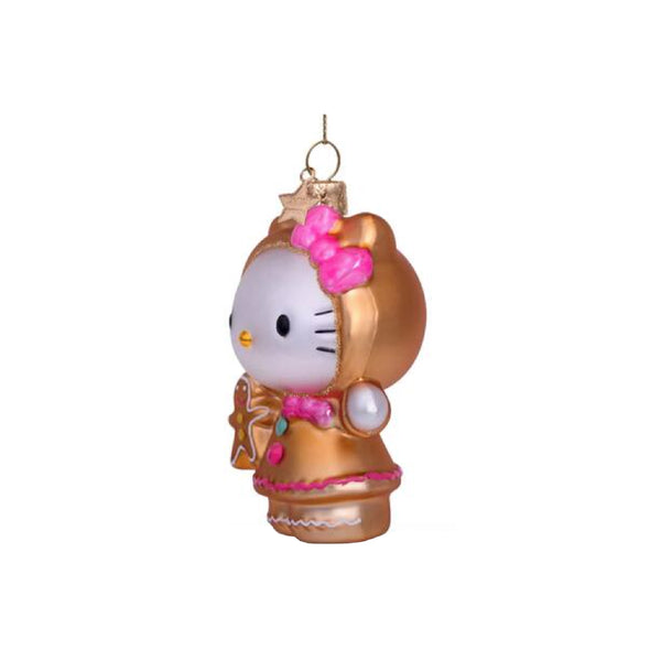 Ornament Glass Hello Kitty Gingerbread 玻璃聖誕掛飾 Vondels