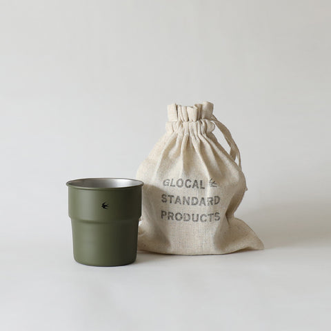 TSUBAME Stacking Cup - Olive 不銹鋼 露營水杯 Glocal Standard Products