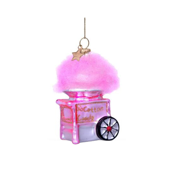 Pink Cotton Candy Machine Ornament Glass 玻璃聖誕掛飾