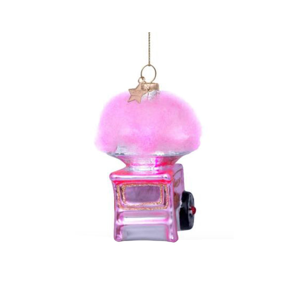 Pink Cotton Candy Machine Ornament Glass 玻璃聖誕掛飾
